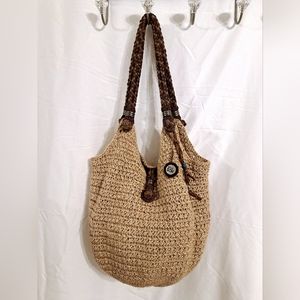 The Sak Sakroots crochet Indio bag, Beige